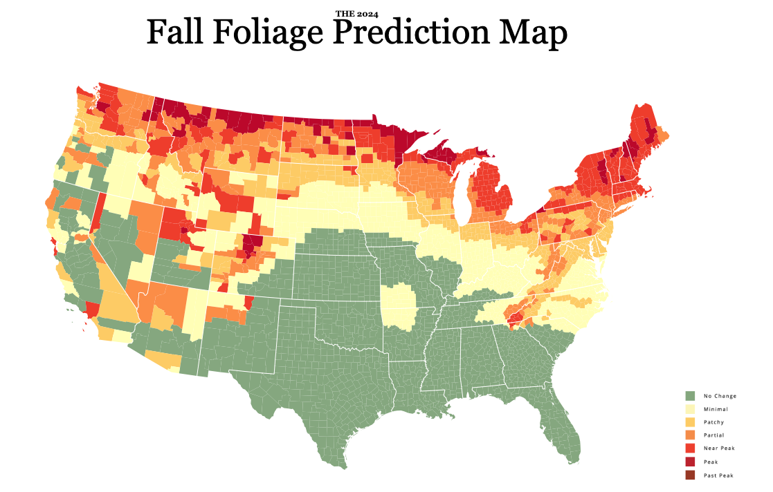 Fall Foliage Prediction Map