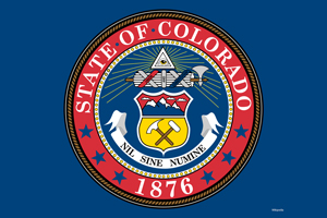 Original flag of Colorado