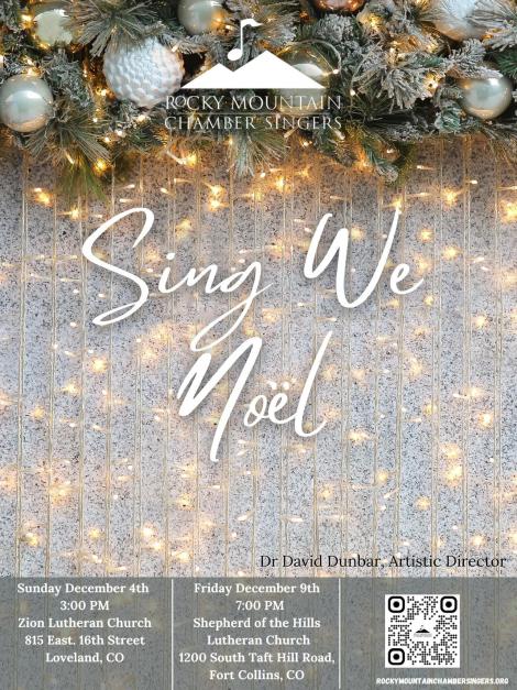 Rocky Mountain Chamber Singers Presents: Sing We Noël